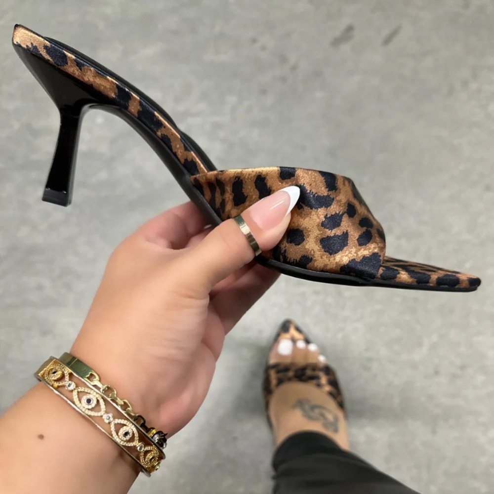 Cheetah print heels